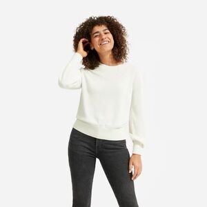 NWOT Everlane The Cashmere Lantern Sleeve Sweater
In Ivory Size M